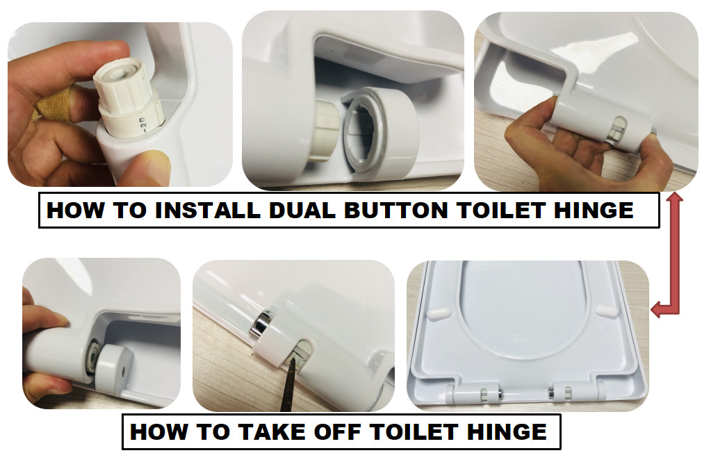 Polypropylene WC Toilet Seat Hinges